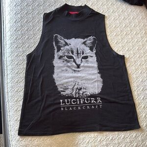 Blackcraft Cult Lucipurr Cat Tank Top - Black